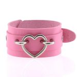 Punk PU leather Love Ring - Silver - Image 17