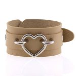 Punk PU leather Love Ring - Silver - Image 4