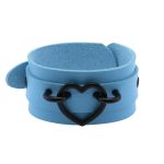 Punk PU leather Love Ring - Black - Image 9