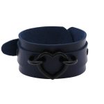 Punk PU leather Love Ring - Black - Image 13