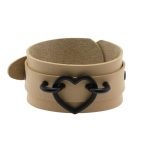 Punk PU leather Love Ring - Black - Image 14