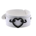 Punk PU leather Love Ring - Black - Image 19