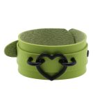Punk PU leather Love Ring - Black - Image 3