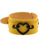 Punk PU leather Love Ring - Black - Image 5