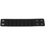Three-row leather studded wide bracelet - Image 17