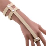 PU Leather Ring Wrist Bracelet - Image 4