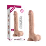 10'' Sliding Skin Dual Layer Dong- Whole testicles Balls