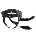 Black Magic Unisex Vibrating Strap-On Dildo - Image 3