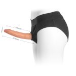 Versatile Unisex Strap-On Harness Briefs Kit with Dual Layer Bendable Dildo 7.5??